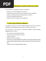 Chapitre 2: Opérations Courantes D'achat Et de Vente: 1) Facture, Pièce Justificative Obligatoire