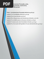 Actuaciones Procesales, Actas, Disposiciones, Resoluciones, Notificaciones