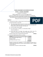 Paper - 8: Financial Management and Economics For Finance Section - A: Financial Management