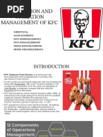 Production and Operation Management of KFC