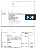 Lesson Plan of Hepatitis