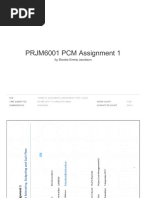 PRJM6001 PCM Assignment 1: by Brooke Emma Jacobson