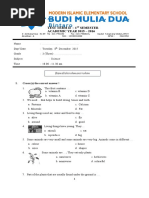 TEST TERM II Science Kelas 3