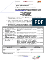 Dirección de Inocuidad de Alimentos y Bebidas División de Registro Sanitario Recaudos para Registro Sanitario de Alimentos Artesanales