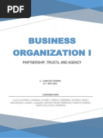 Business Organization I: Partnership, Trusts, and Agency