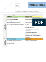 Síntese Fofa: Forças: Fraquezas