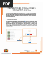 Mecanismos de Aprobación de Ciudadanía Digital