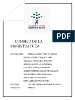 Trabajo para Exponer Ley 025 Cons, Magistratura