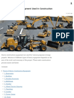 16 Types of Heavy Equipment Used in Construction: Sadanandam Anupoju 4 Years Ago