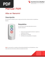 Manual PAM: Alta en Nanomir