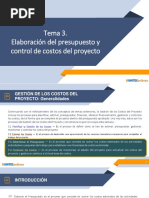 Tema 3.elaboración Del Presupuesto y Control de Costos Del Proyecto