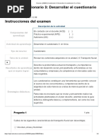 (AAB01) Cuestionario 3: Desarrollar El Cuestionario 3: en Línea. Instrucciones Del Examen