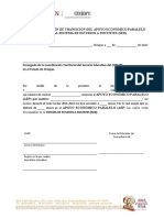 Carta de Decisión de Transicion Del Apoyo Económico Paralelo (Aep) Al (Sed)