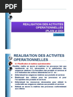 Realisation Des Activites Operationnelles (PLAN Et DO) : Chapitre 8