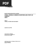 Steel Vessels Under 90 Meters (295 Feet) in Length 2019: Rules For Building and Classing