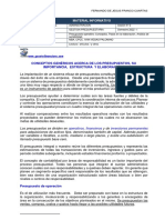 Conceptos Genéricos Acerca de Los Presupuestos, Su Importancia, Estructura Y Elaboración