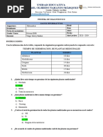 Unidad Educativa "Rafael Olmedo Naranjo Márquez": Prueba de Diagnóstico