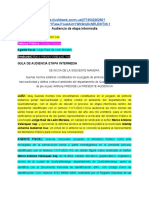 Audiencia de Etapa Intermedia