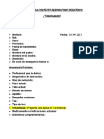 Ficha Clínica Contexto Respiratorio Pediátrico (Telesimulación)