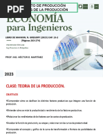 Concepto de Produc - Factores de La Produc Clase Del 13 de Marzo 2023