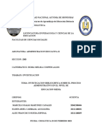 Informe Proceso Administrativo Nivel Media