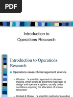 Introduction To Operations Research