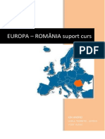 EUROPA - ROMÂNIA Suport Curs: Ion Andrei