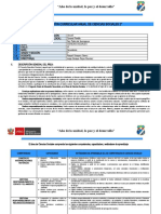 Planificación Curricular Anual de Ciencias Sociales 2°: "Año de La Unidad, La Paz y El Desarrollo"