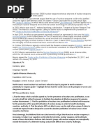 In 1961 The Mexican Government Argued That The Use of Nuclear Weapons Could Not Be Justified Under The Right To Self