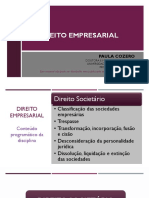 Direito Empresarial: Paula Cozero