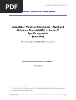 Acceptable Means of Compliance (AMC) and Guidance Material (GM) To Annex V Specific Approvals (Part-SPA)