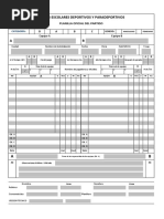 Planilla de Handball 2022