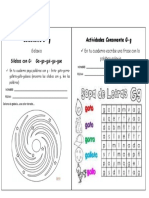 Actividades Letra G