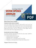 Materi Sistem Operasi Jaringan Pengertian Sistem Operasi Jaringan