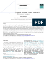 Comprehensive Group Pile Settlement Formula Based On 3D Finite Element Analyses