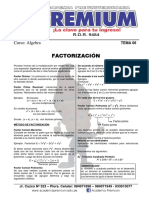 Factorización: Curso: Álgebra