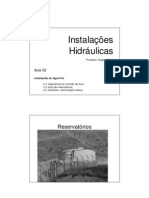 Aula 02 - Reservatórios e Dispositivos de Controle de Fluxo