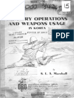 Infantry Operations and Weapons Usage in Korea, Winter of 1950-51