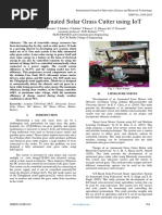 Fully Automated Solar Grass Cutter Using IoT