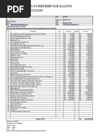 Pt. Hong Yi Distributor Kaltim: NO. Description Qty Unit Price Total Price Diskon