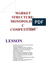 Market Structure: Monopolisti C Competition: de Castro, Esther R. Abm A