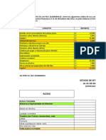 Concepto Importes: Estado de Situación Financiera Al 31 de Diciembre Del 2022