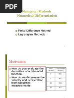 4 - Numerical Differentiation