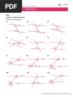 Third Space Learning Alternate Angles GCSE Worksheet