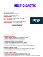 Data: Şcoala: Clasa: Propunător: Aria Curriculară: Disciplina: Unitatea Tematică: Subiectul: Forma de Realizare: Tipul Lecţiei: Domenii Integrate