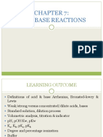 Chapter 7 Acid-Base Reaction