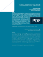 O Trabalho de Assistentes Sociais No Campo Sociojurídico Articulado Às Políticas Sociais