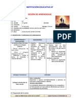 Sesión de Aprendizaje: Institución Educativa N°