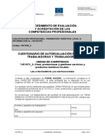 Autoevaluación UC1075 - 3 - Crear, Promocionar y Gestionar Servicios y Productos Turísticos Locales