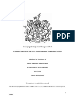 Developing A Strategic Asset Management Tool: A Multiple Case Study of Real Estate Asset Management Organizations in Dubai